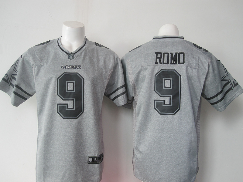 Dallas Cowboys 9 Romo Gray Gridiron Gray Limited Jersey